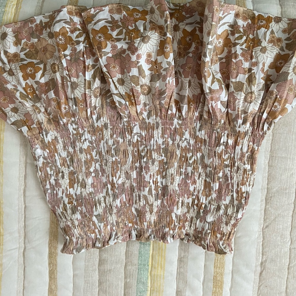 Floral skirt with short liner